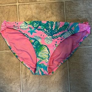 NWOT Lilly Pulitzer Zarah Bikini Swim Bottom Mandevilla Baby Hip Nautic Size 14